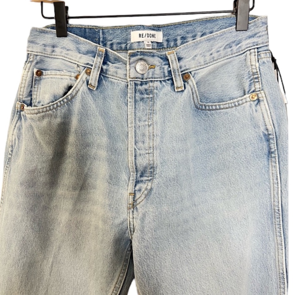 NWT RE/DONE Originals 90s High Rise Loose in Light Worn JEANS-size 28 - Picture 11 of 14